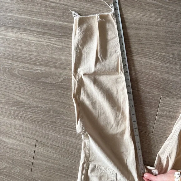 Mother Denim The Patch Pocket Private Ankle Jeans size 25 in Khaki Stretchy - Picture 12 of 12